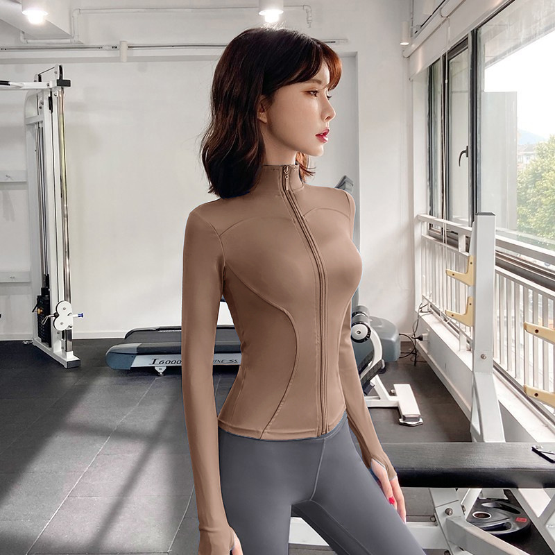 Quick-drying Slim-fit Yoga Clothes For Women, Long-sleeved Sports Fitness Tops, Fitness Clothes For Women_desvips.com