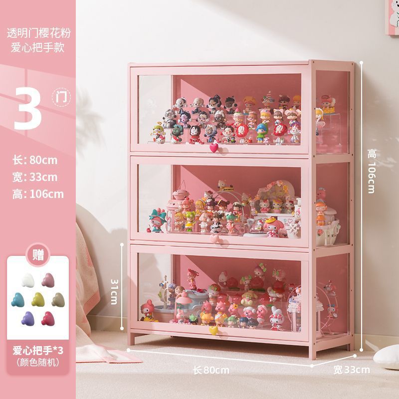 Gabinete de exhibición transparente hecho a mano acrílico caja ciega estante de exhibición joyería muñeca gabinete de almacenamiento