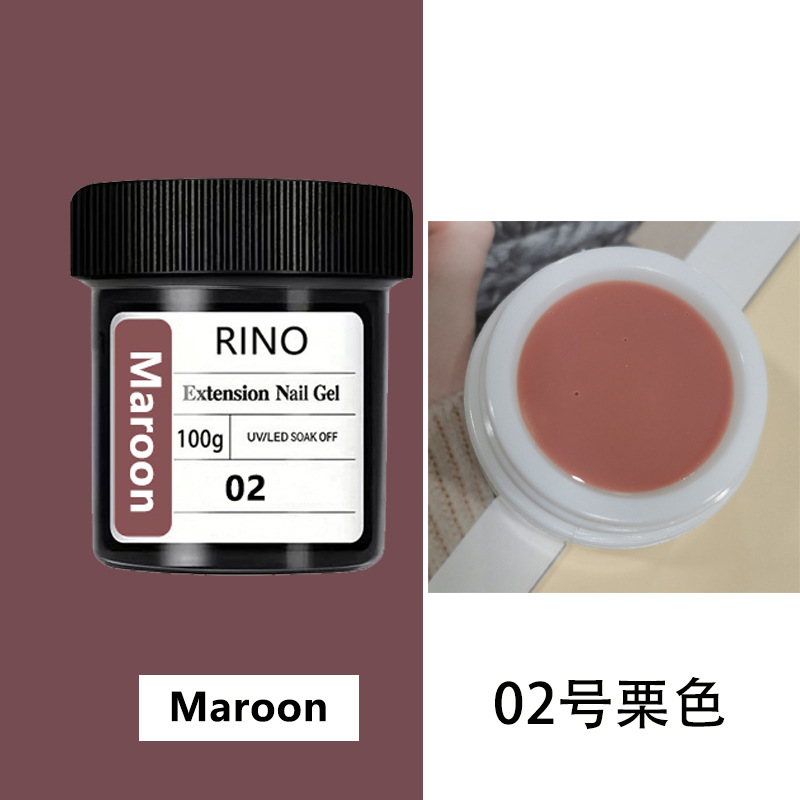 무통 20색 네일 연장 젤 02호 100g