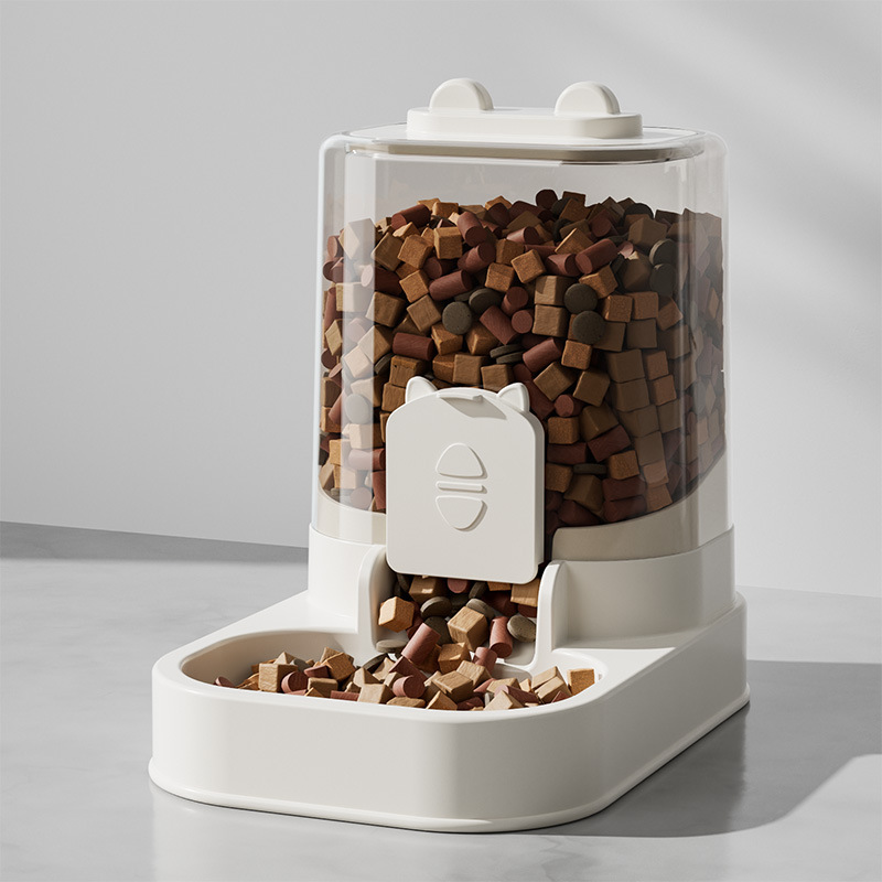 alimentador para mascotas, alimentador automático de agua potable, tazón de comida para gatos, separación seca y húmeda de gran capacidad, alimentador dividido, máquina de beber