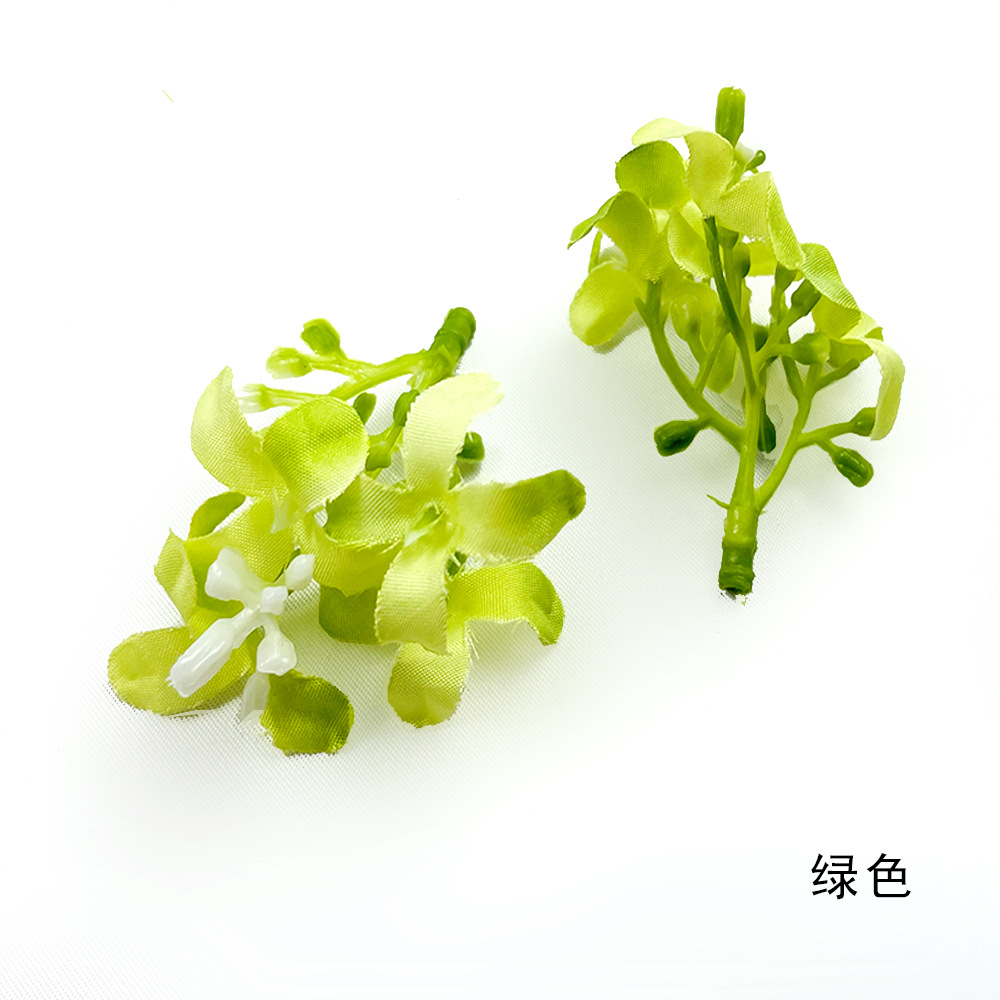 Simulación osmanthus floral cabeza DIY hecha a mano cabeza de flor de pinza tecnología de plantación verde con mano caja de regalo decoración de flores de mil lixiang