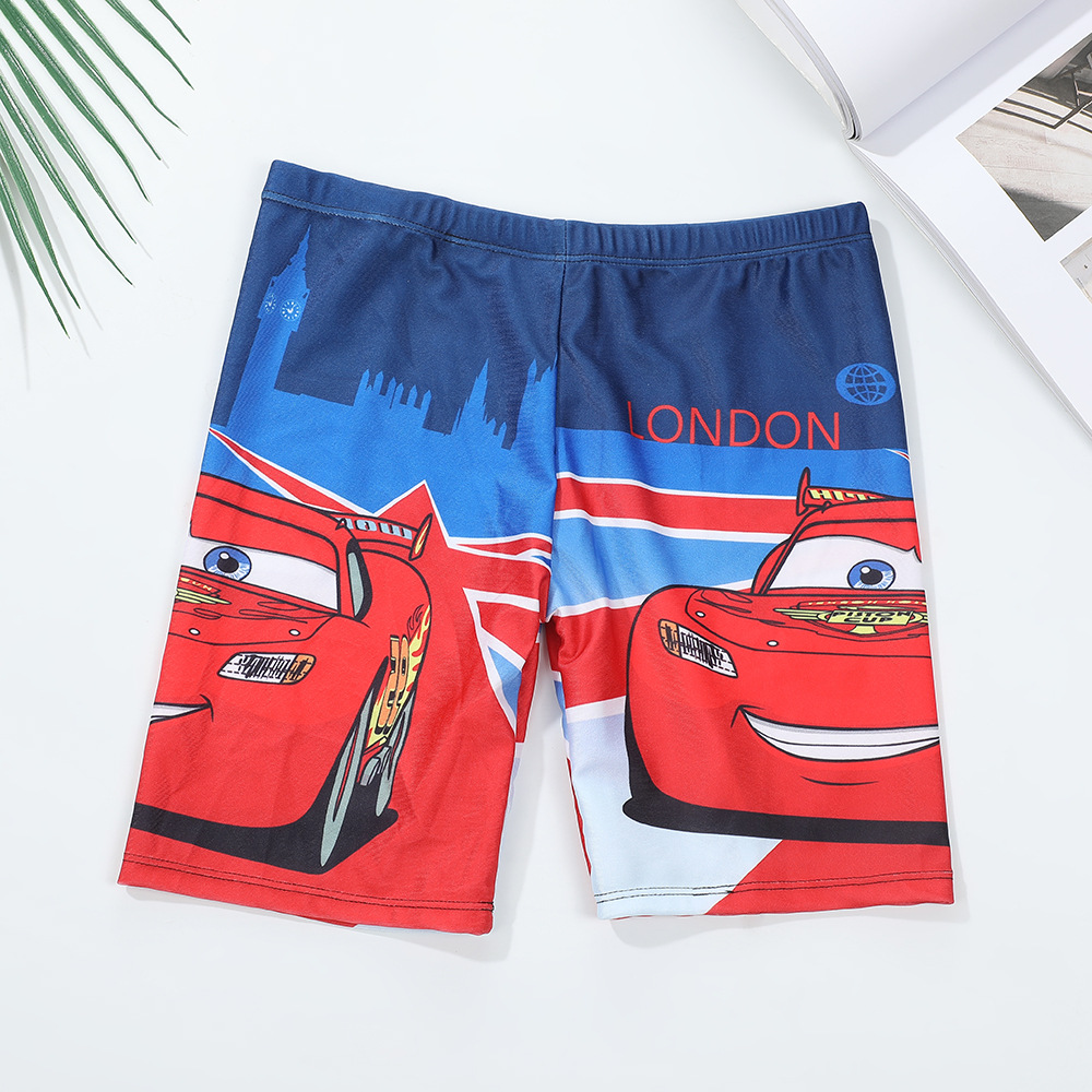 Children's Little Boy Swimming Trunks Cartoon Comfortable Breathable Boxer Briefs Polyester Beach Vacation Racing Print Vacation Swimming Trunks