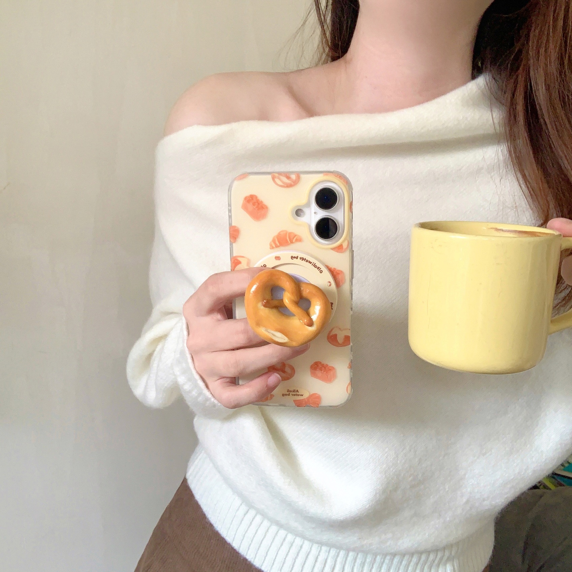 Colección de pan creativo personalizado para Apple iPhone15/16 funda para teléfono móvil 15Pro pareja 16ProMax nuevo