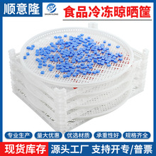 塑料网格晾晒盘单冻器果蔬烘干盘食品冷冻框烘烤盘海鲜晒筛周转箱