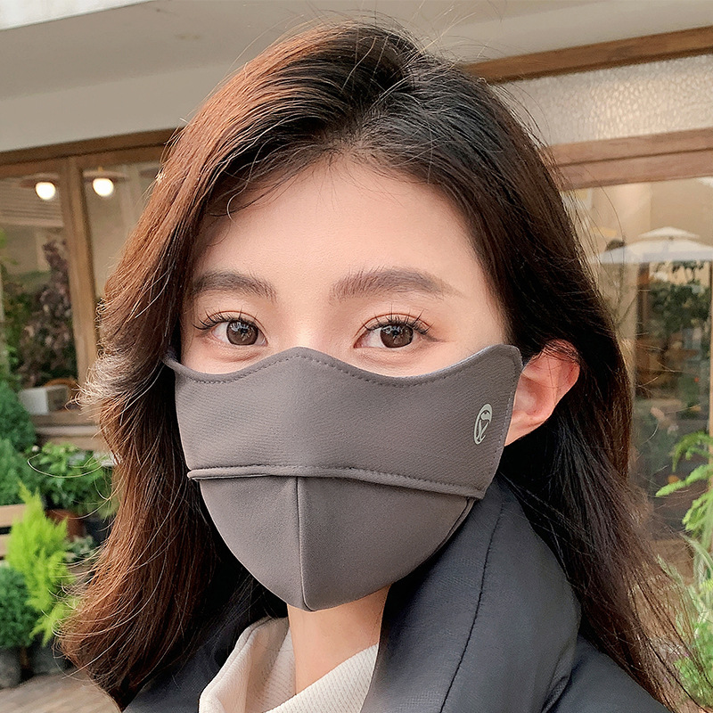 2025秋冬女性用暖かいマスク、5D立体目の保護、ベルベットの柔らかいフィッシュボーン、高見えする防寒サイクリングマスク|undefined