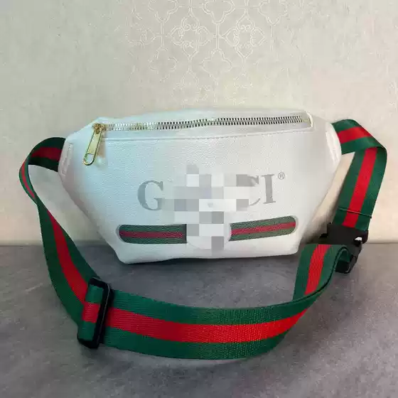 G Family Cross-Border Pu Sports Waist Bag 2024 New Large Capacity Pure Color Fashionable Simple Shoulder Bag Backpack