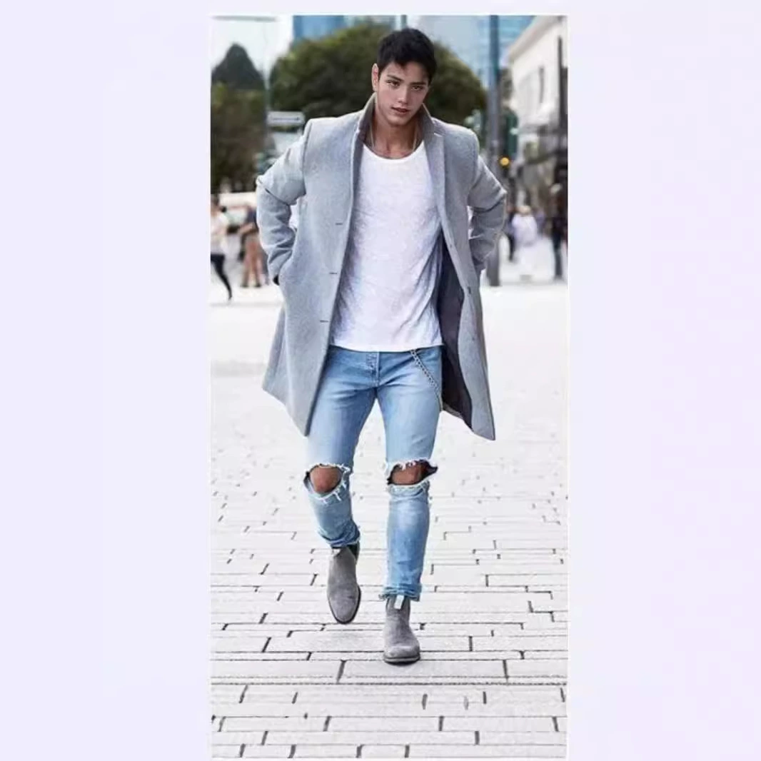 Независимая станция Amazon желаний, экспортная популярная повседневная верхняя одежда в Европе и Америке, мужской костюм, шерстяная верхняя одежда, шерстяная ветровка