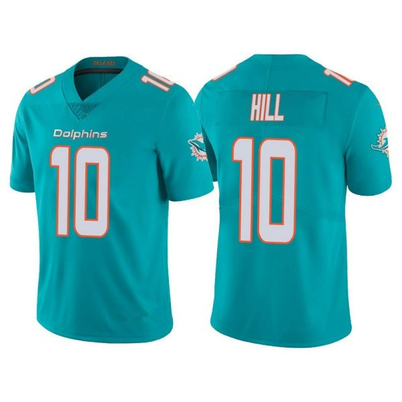 Форма команды Dolphin с дельфинами, вышитый регбийный джерси 1# Tagovailoa 10# Hill 17#