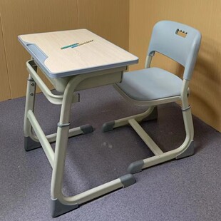 Single Student Desks and Chairs Training Tutoring Tutoring Class Primary and Secondary School Desks and Chairs Liftable Desk Manufacturer