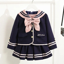 女童秋冬新款高档娃娃领加厚呢大衣宝宝时尚气质外套中大童翻领潮