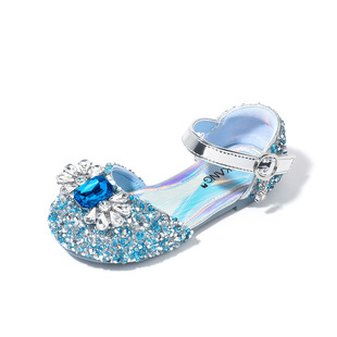 Girls' Crystal Shoes 2025 Spring & Fall New Kidsren's Princess Shoes for Middle-Aged and Older Girls Performance Shoes with Dress Shoes Dropshipping