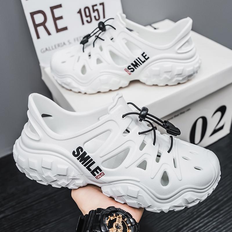 2025 verano estilo caliente fondo suave zapatos con agujeros transpirables sandalias de conducción