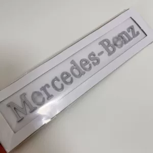Suitable for Mercedes-Benz word logo Mercedes English Merceds Bnz modified letter body labeling tail logo