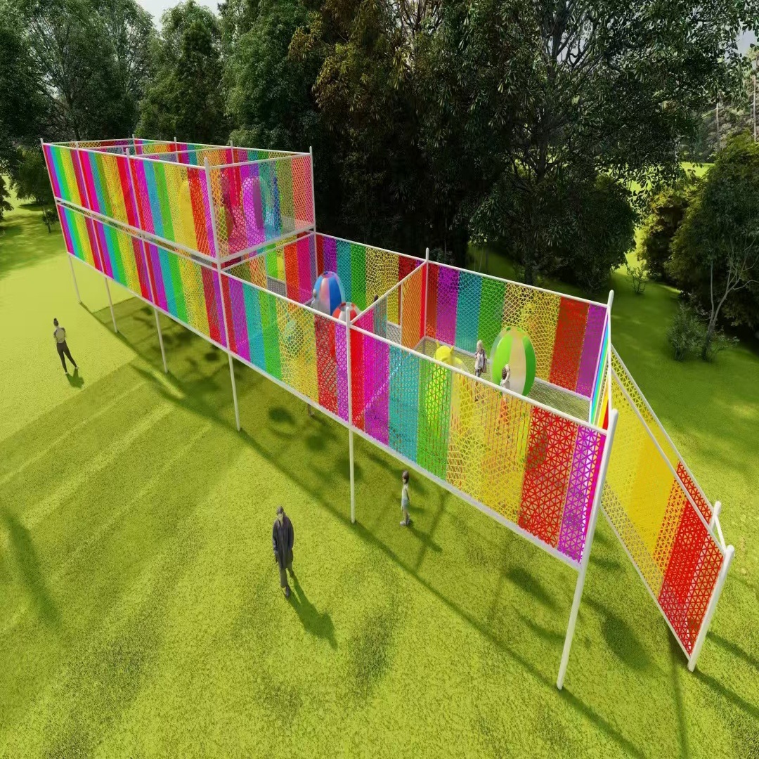 Jungle Trekking Trampoline at the Farm Resort - Suitable for Study Tours and Amusement Facilities