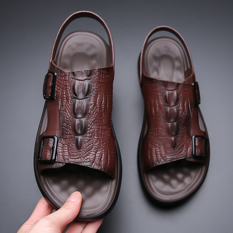 Durable Men's Waterproof Sandals With Thick Soles For The Beach_voghion.com