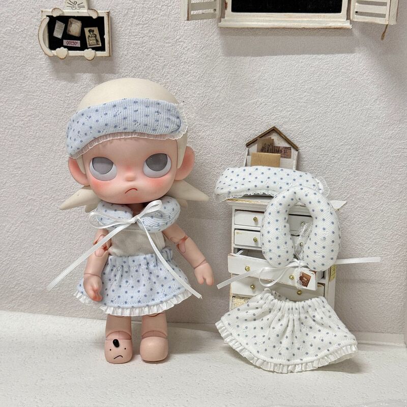 Zsiga Gazi Sister Flying U-Shaped Pillow Eye Mask Nightgown Set Bjd 1/6 Doll Clothes Kitty Doll Clothes Wholesale