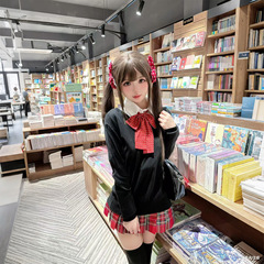 jk制服格裙套装小辣椒原创学院风女白衬衫JK百褶裙日系半身裙毛衣