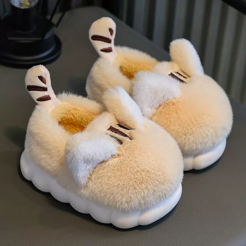 儿童棉拖鞋女童卡通男童棉鞋冬保暖防滑大中小童鞋包跟家居鞋新款