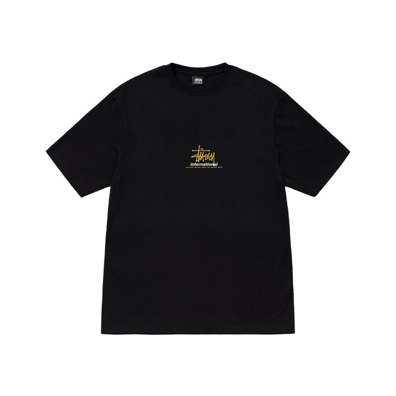 stusy スタッシー 2025年新作 8 男女兼用 半袖Tシャツ 夏 ブラック ホワイト メンズTシャツ ゆったり 230g|undefined