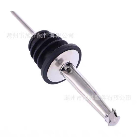 Nuevo vertedor de vino de acero inoxidable con tapa bar boca de vino agitador de acero inoxidable tapón de vino vertedor de vino cubierta automática