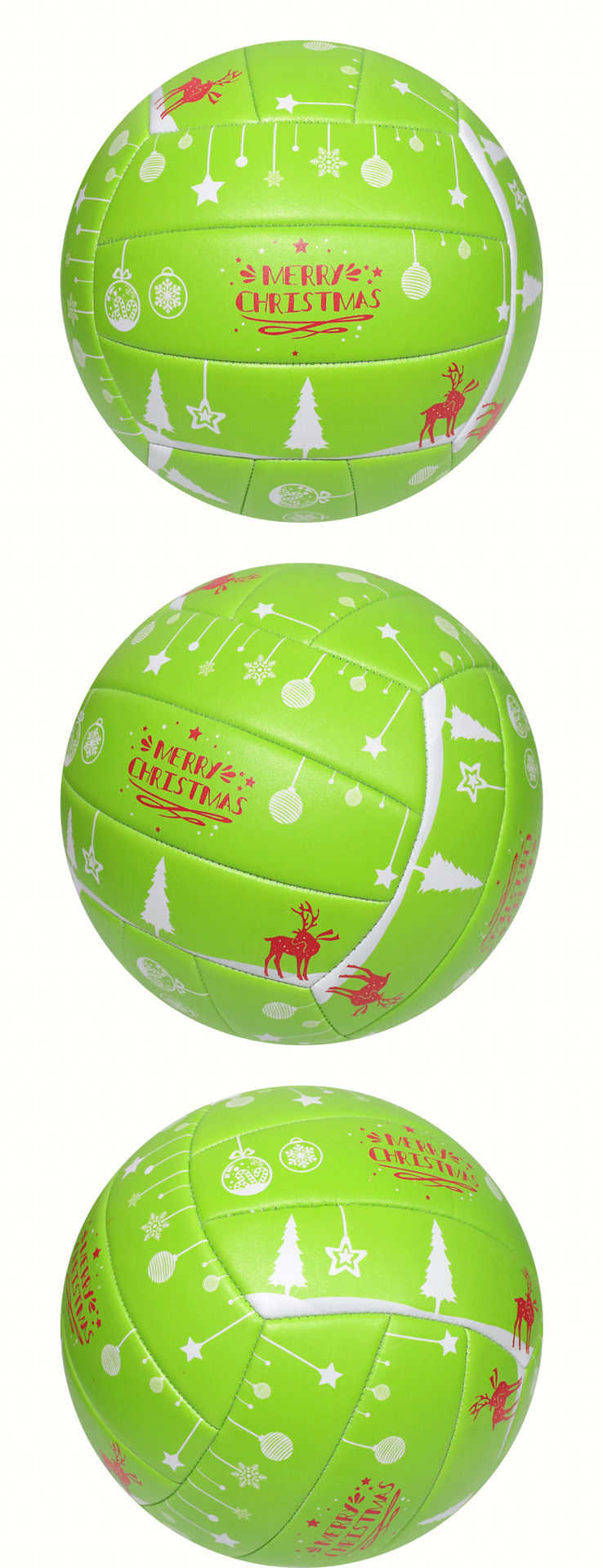 Volley de plage de noël ballon en caoutchouc pour entraînement_voghion.com