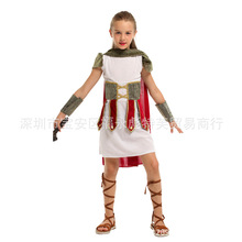 儿童节男女埃及法老艳后公主演出衣服 希腊王子罗马武士骑士服装