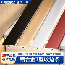 铝合金T型收边条嵌入式金属条收边条地板瓷砖嵌入式吊顶铝槽型材