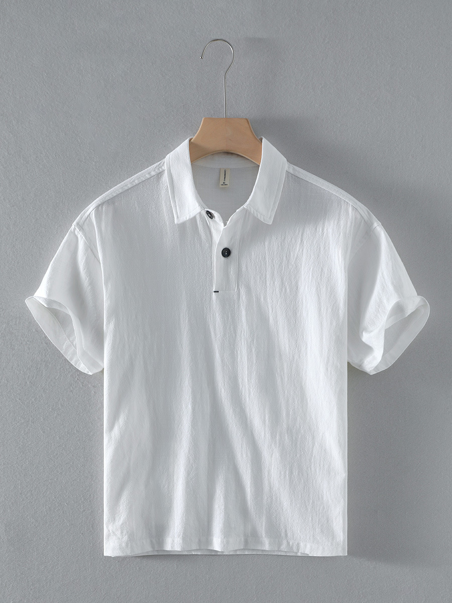 Fashionable breathable solid color shirt