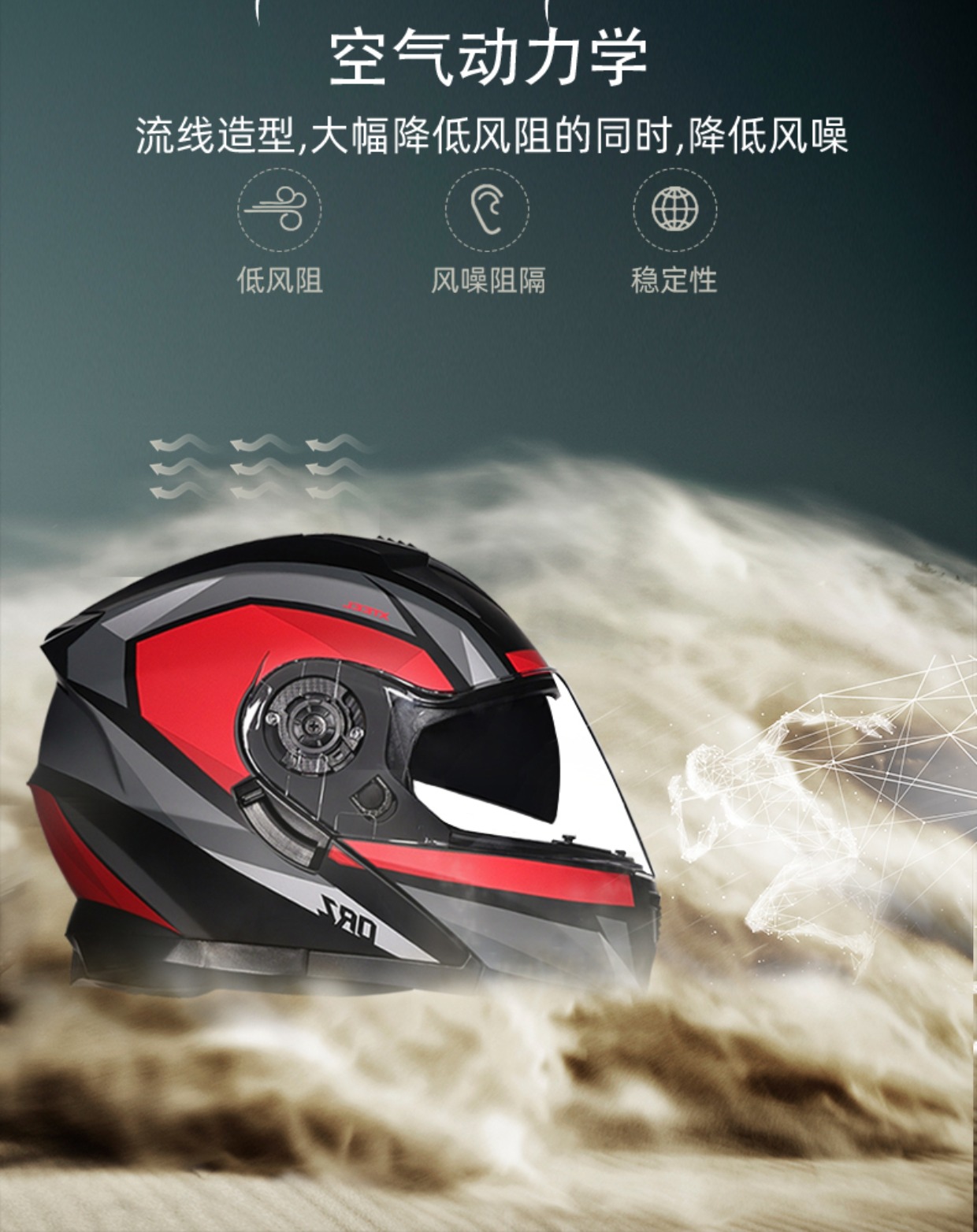 Orz Motorcycle Flip-Up Helmet Bluetooth Men Women Full/Half Face