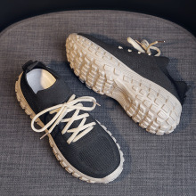 春季新薄款飞织网面时尚休闲透气女鞋舒适女鞋女士跑步运动鞋