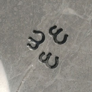 電動車前碟剎小線夾尼龍雙孔線夾4.5*7.5黑色線束卡扣夾子固定夾