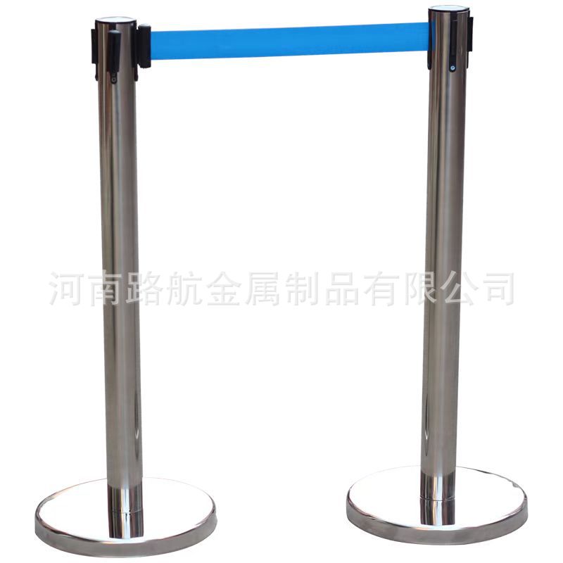 隔离带伸缩带银行排队不锈钢安全警戒线警示围栏一米线伸缩护栏