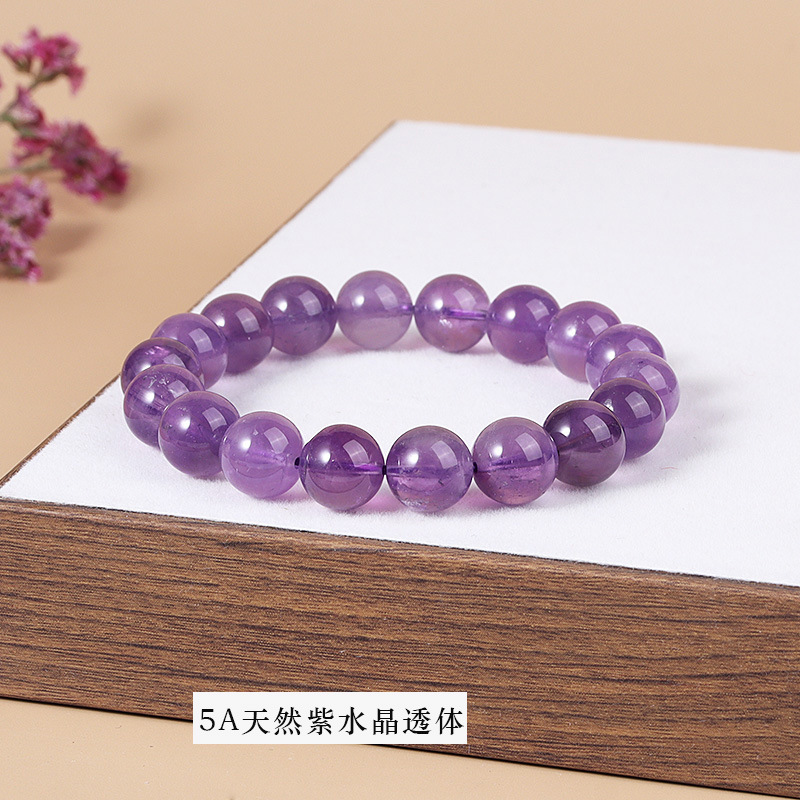 5a natural amethyst transparent bracelet