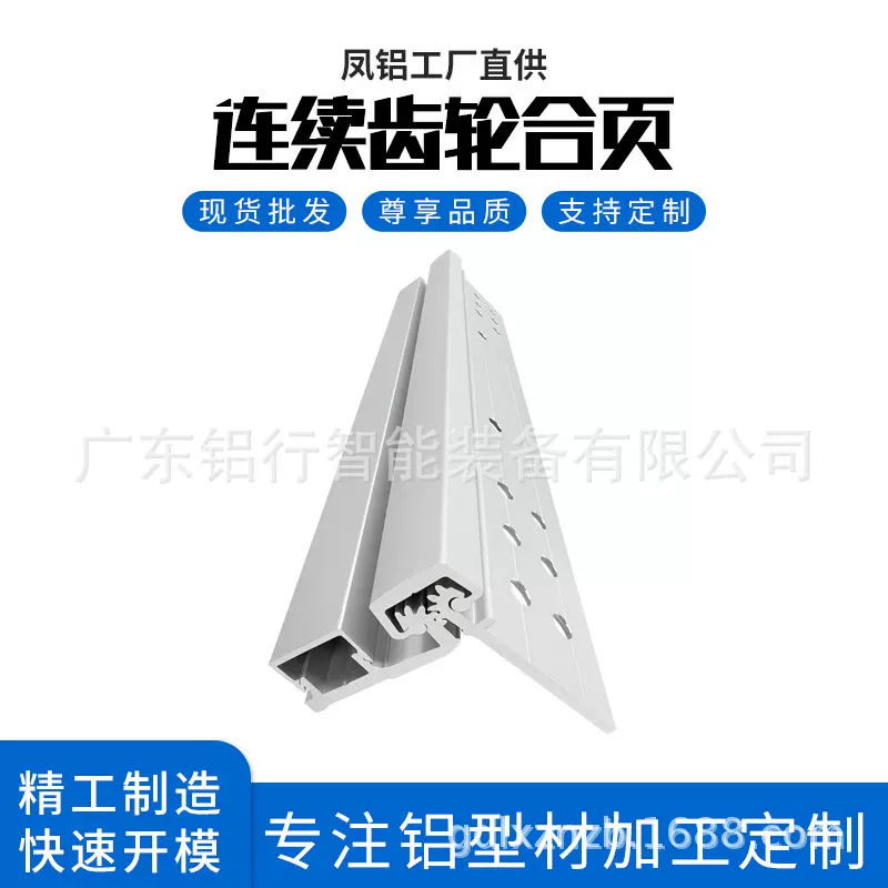 重工装门合页连续齿轮密封连续合页耐腐蚀性铝合金连续齿轮合页铝