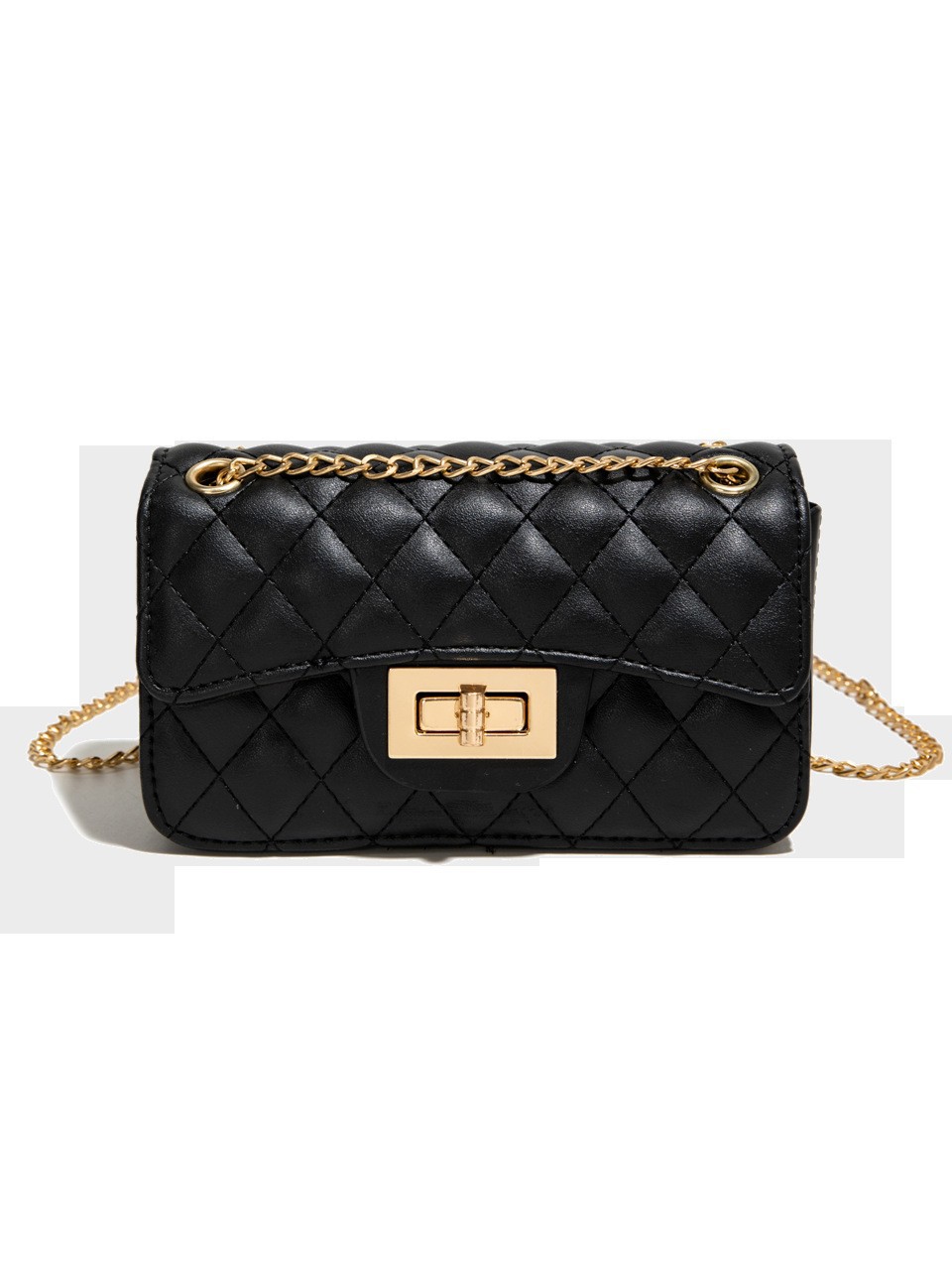 Bolsos para mujer 2025 nuevo estilo de moda versión coreana de la bolsa de cadena de rombos pequeño estilo fragante bolso diagonal de un solo hombro bolso femenino todo fósforo pequeño bolso cuadrado