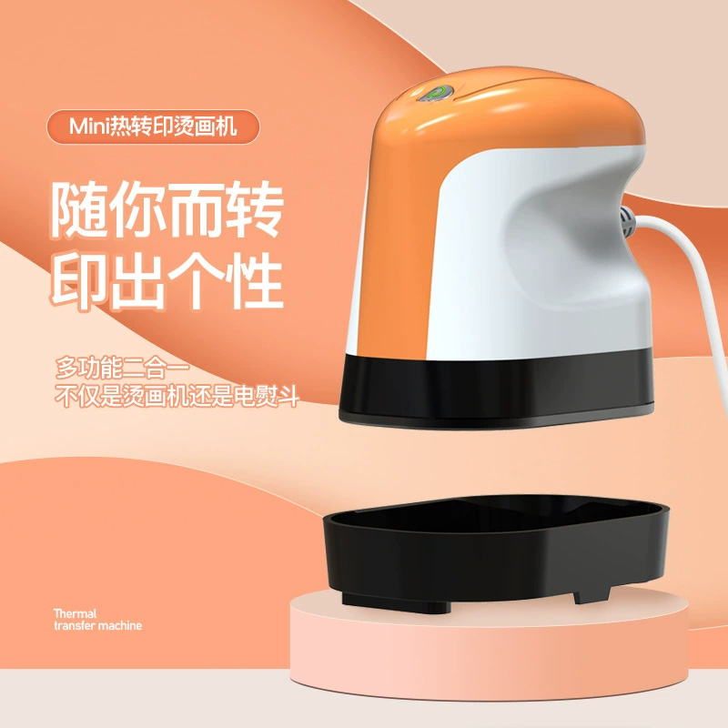 Маленький Новый электрический утюг мини машина для горячего тиснения логотип с коротким рукавом DIY этикетка машина для горячего тиснения мини теплообменная машина