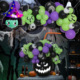 Set de globos de látex para decoración de fiestas de Halloween transfronterizas: esqueleto, calabaza, fantasma, festival