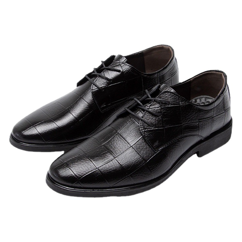 Primavera y otoño nuevos zapatos de cuero de los hombres de negocios casual zapatos de los hombres de tamaño extra grande para todos los hombres desgaste formal de dama de honor zapatos de cuero