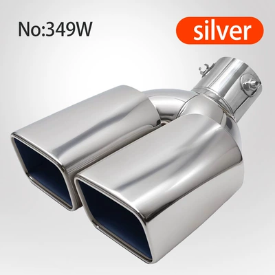 tail throat, Exhaust pipe - silver