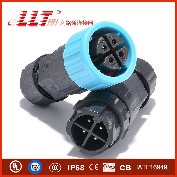 M16 robotics connector push-lock self-locking wire connector product