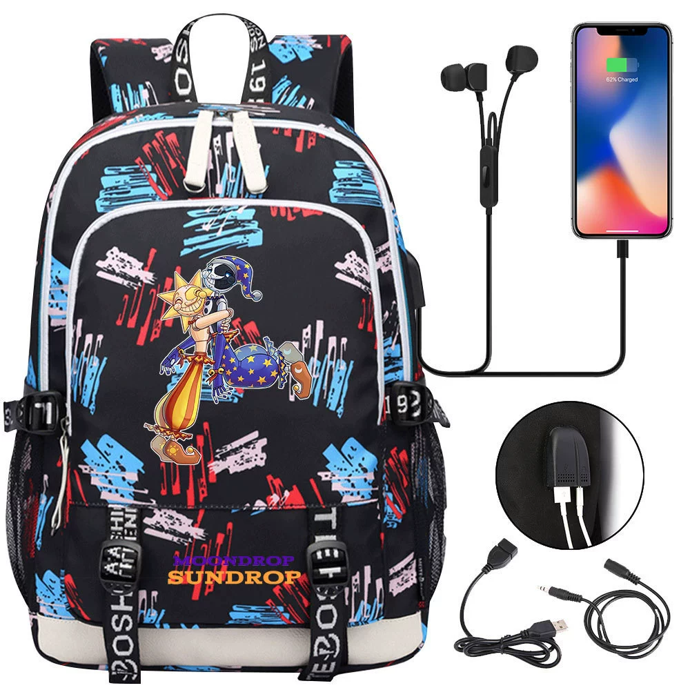 School bag solar-powered for leisure, backpack, for teenagers