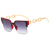 Chain, retro sunglasses, glasses, cat's eye, European style