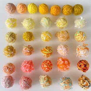Cute A wool ball earrings sweet winding ball foam ball autumn and winter mini Christmas earrings DIY accessories