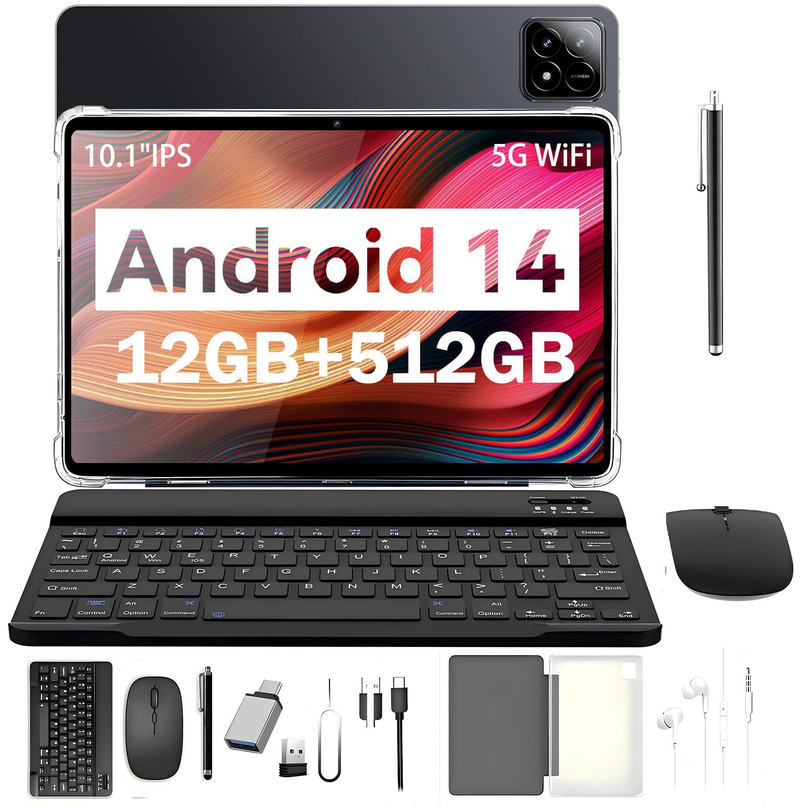 2025厂家批发现货跨境10.1寸平板电脑Pad6S智能蓝牙通话高清屏幕