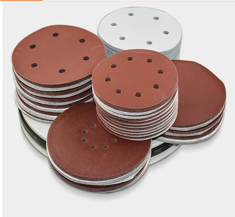 打磨机砂纸植绒背打磨砂纸五金汽修装修砂纸带孔机械配件砂纸