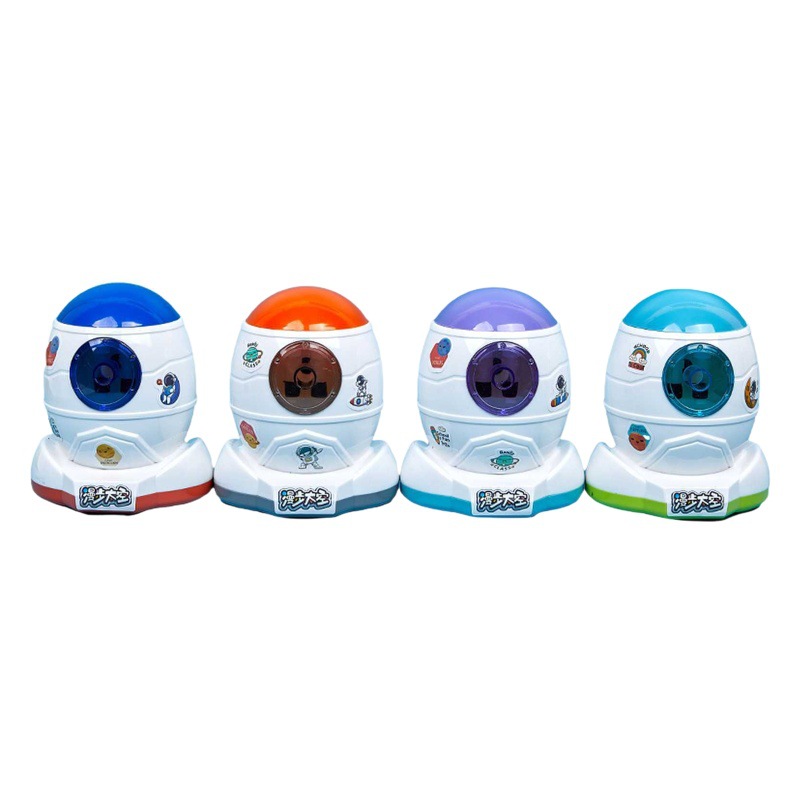 Dibujos animados nave espacial mano lápiz sacapuntas DE LA ESCUELA DE LOS NIÑOS suministros Sacapuntas de lápiz de ahorro de trabajo Sacapuntas regalo al por mayor DIY pegatinas