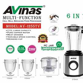Avinas-1255TV  BS 6 IN 1 Blender 6PCS/CTN 0.161cbm