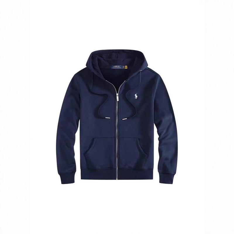 Spring and Autumn Rl Hooded Cardigan Sweatshirt for Men, Solid Color, Large Size, Embroidered Zipper Jacket, Polo Pony Hooded Top Spring and Autumn Rl Hooded Cardigan Sweatshirt for Men, Solid Color, Large Size, Embroidered Zipper Jacket, Polo Pony Hooded Top