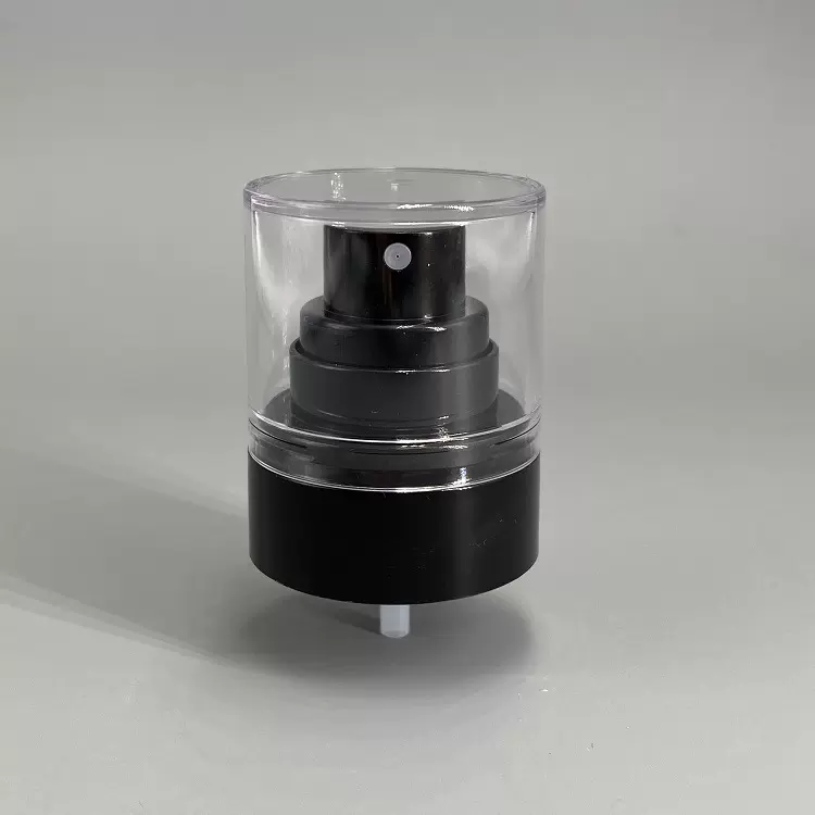 厂家24牙超细定妆喷雾AS透明半罩 化妆品泵头 护肤包材