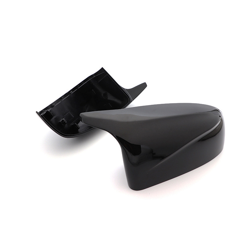 In Stock! Suitable for Bmw X5 X6 E70 E71 Carbon Fiber Bright Black Horn Replacement Rearview Mirror Housing